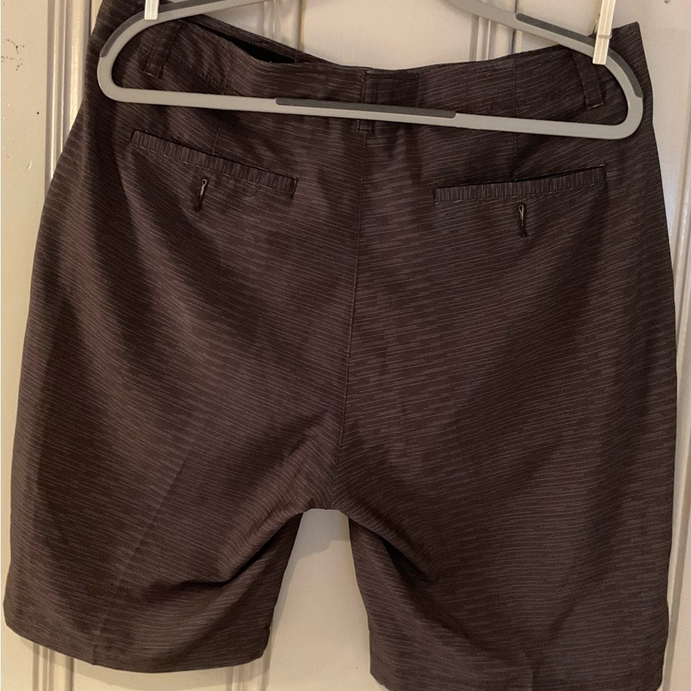 Men's Striped Black Shorts - Picture 3 of 5